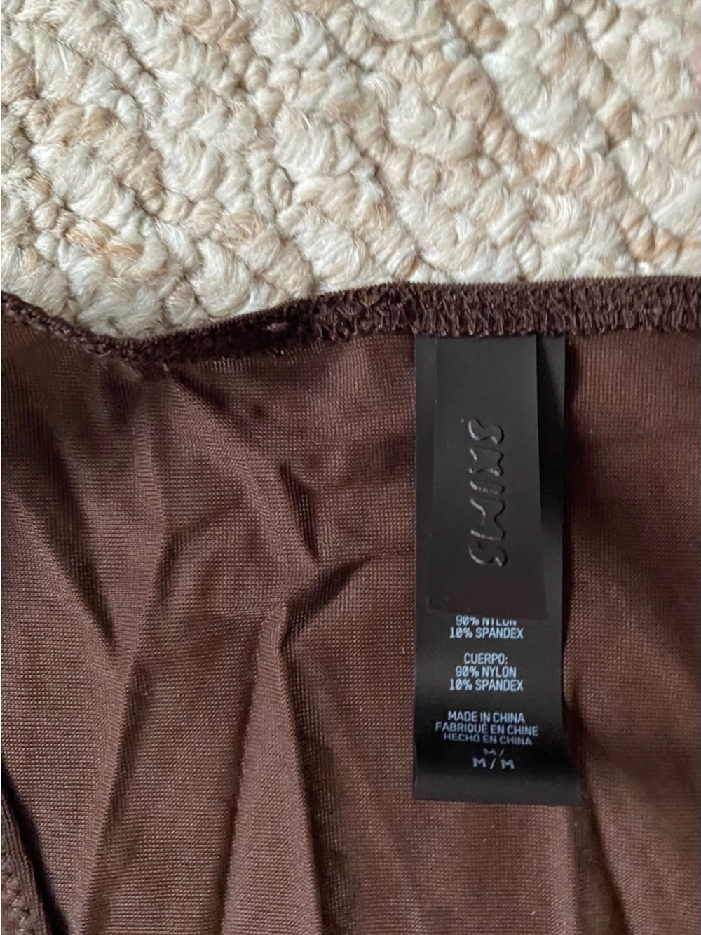SKIMS Mesh Long Tank Dress in Cocoa - Picture 7 of 8